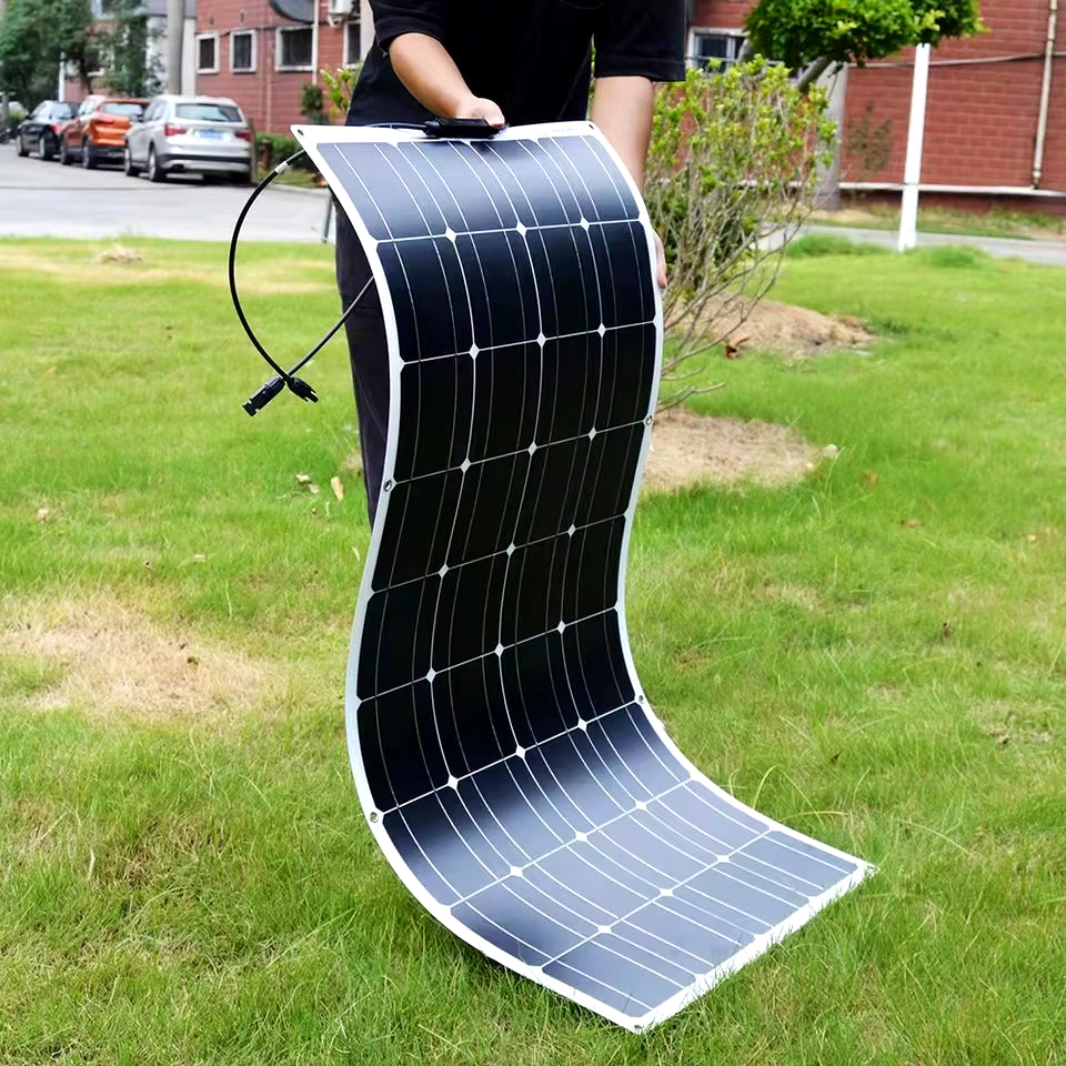 2000W 18V Flexible Solar Panel Charging Panel Photovoltaic Cell System Components High Efficiency Portable Power Bank RV Yacht